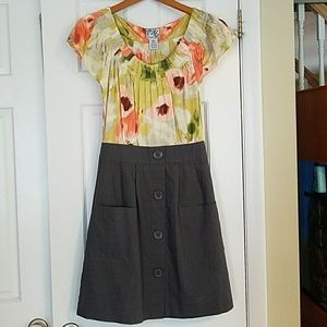 Anthropologie Silk and Cotton Tabitha Dress